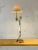 A small but solid floor lamp or reading light, Rustic-Modern Art People, Brutalist, Shabby-Chic, structure solid hammered...