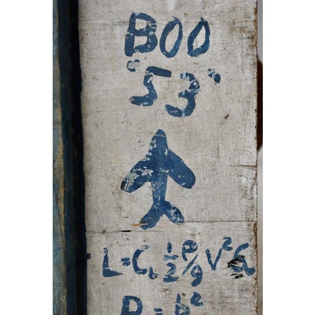 Vintage Folk Art Embellished m.i.t. “Seniors” Dormitory / Naval Trunk, Circa 1949-1950 For Sale - Image 9 of 18