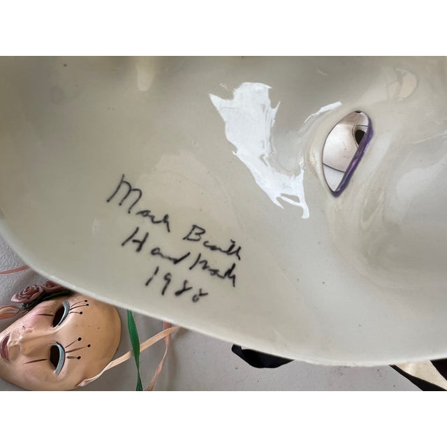 Vintage Mardi Gras Style Face Mask Wall Art Collection of 35 For Sale - Image 11 of 11