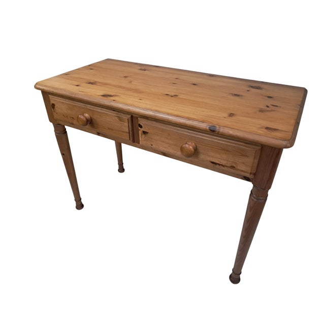 Vintage Pine Hall Console Table, 1980 For Sale - Image 18 of 18