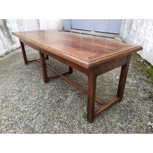 Walnut Work Table in Walnut and Oak For Sale - Image 5 of 18