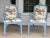 Blue 1980s Pair Newly Upholstered Blue Chinese Chippendale Chairs in Schumacher Tientsin Toile For Sale - Image 8 of 17