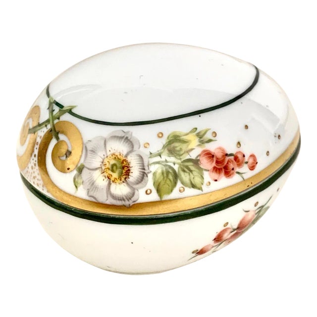 Herend Gilt 175th Anniversary Small Egg Box - Rare, a Collector’s Piece! For Sale