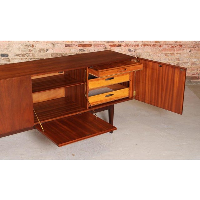 Brown Long Mid-Century Monza Sideboard in Teak by Everest for Heals, 1960s For Sale - Image 8 of 16