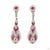 Modern 4.78 Carat Round Brilliant Cut Diamond Ruby Gold Earrings, Pair For Sale - Image 3 of 9