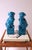 Blue Lion Foo Dogs Decorative Objects, Pair For Sale - Image 4 of 11