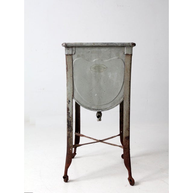 Early 20th Century Antique Metal Wash Stand For Sale - Image 5 of 17