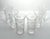 Chinoiserie 1910s Antique Fostoria Lotus 6 Etched Optic Highball Tumbler Glasses For Sale - Image 3 of 6