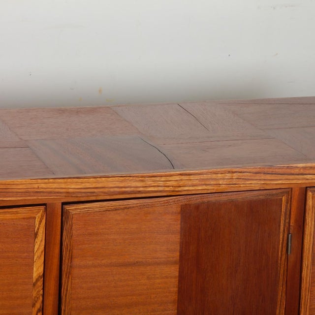 Large Modernist Sideboard in Wood, 1950s For Sale - Image 4 of 12