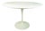 White Cast Aluminum & Laquered Wood Tulip Round Table by Eero Saarinen for Knoll International, 1980s For Sale