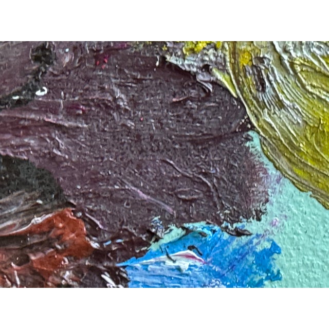 Abstract 2024 Ak Hardeman Original Abstract Painting in Vintage Frame For Sale - Image 3 of 9