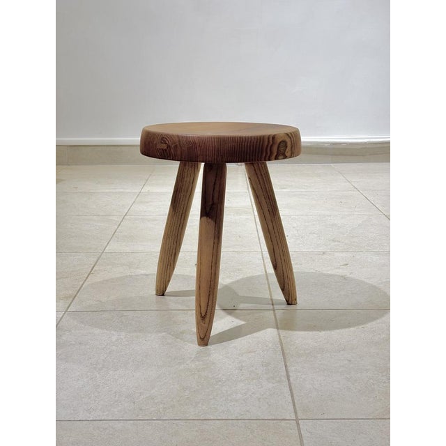 High Berger Stool by Charlotte Perriand for Steph Simon, 1960 For Sale - Image 8 of 10