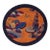 1920s Orange Scene Pictorial Antique Oval Chinese Art Deco Round Rug For Sale
