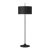 Barbara Barry by Visual Comfort Signature Spinet 62" Floor Lamp in Matte Black with Black Shade For Sale