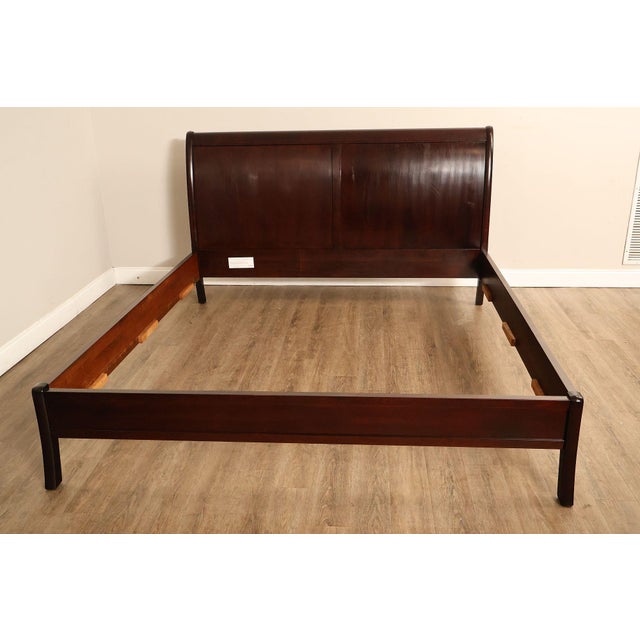 Stickley Cherry King Size Sleigh Bed For Sale - Image 11 of 18