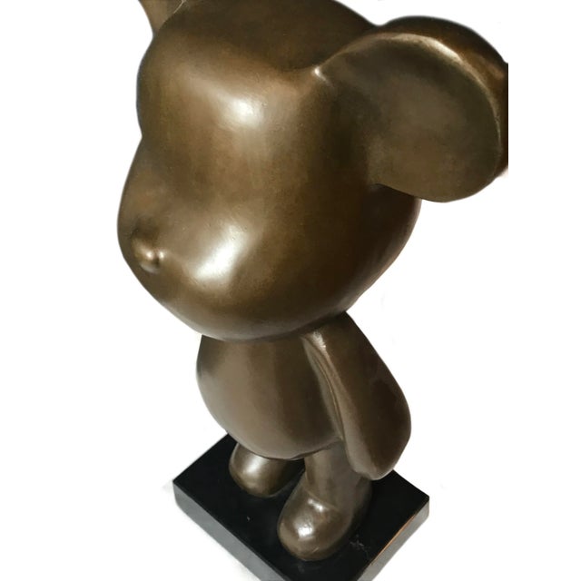 Contemporary Small Contemporary Bronze Table Sculpture by Sylvan Fiss For Sale - Image 3 of 5