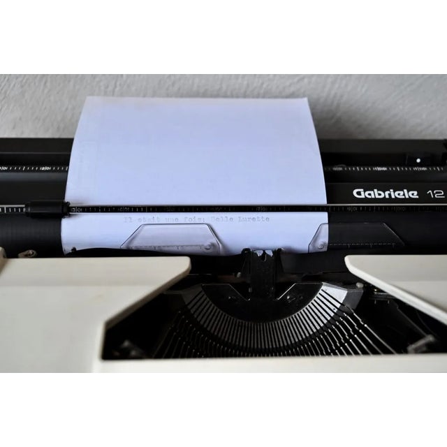Black Vintage Gabriele 12 Typewriter from Triumph Adler, 1970s For Sale - Image 8 of 10