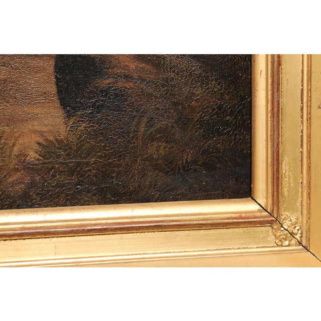 19th C. English Landscape W/Highland Cattle - Signed For Sale - Image 10 of 11