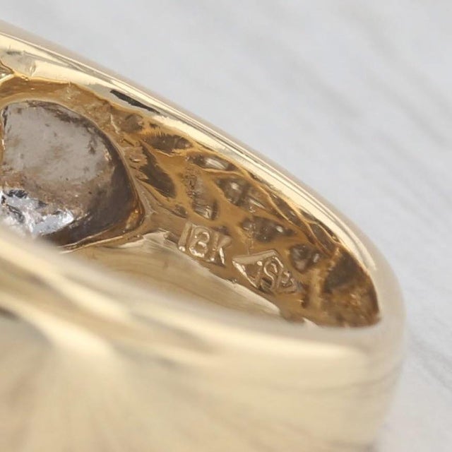 1.34ctw Baguette Diamond Ring 18k Yellow Gold Size 5.25-5.5 For Sale - Image 4 of 8