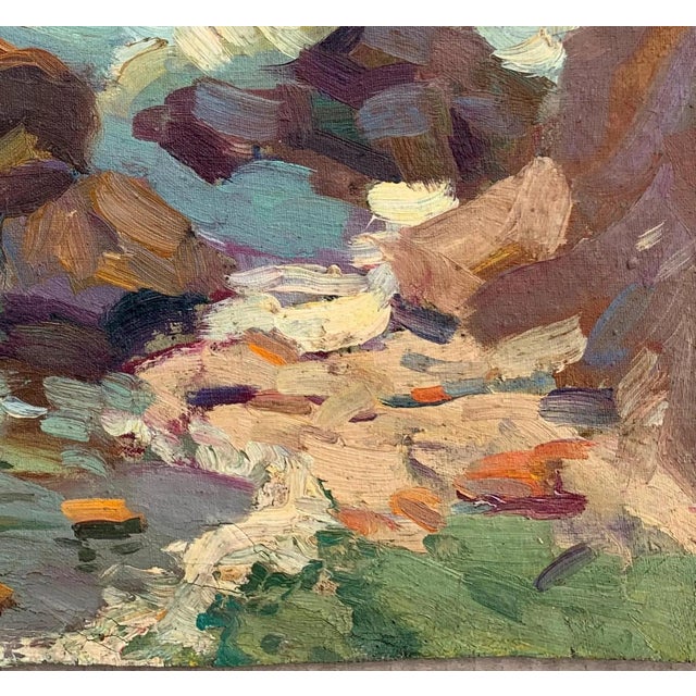 Original Seascape Oil Painting, Ukrainian Artist, 1960s 31-35 For Sale - Image 6 of 6