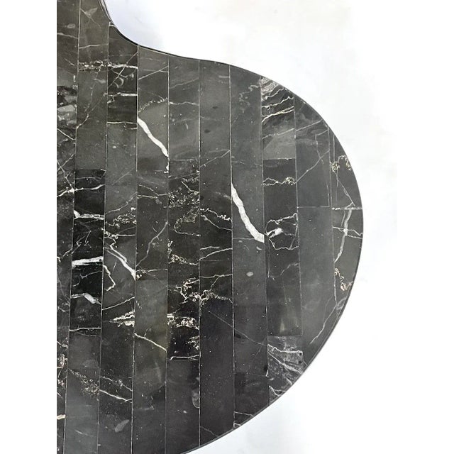 Mid-Century Modern Marble Kidney Side Table For Sale In Atlanta - Image 6 of 8