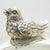 Vintage Italian Cotton Swab Jar with Bird Top in Silver 800, Milan, 1970s For Sale - Image 3 of 14