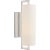 Ian K. Fowler for Visual Comfort Signature Bowen Medium Sconce in Polished Nickel with Linen Shade For Sale