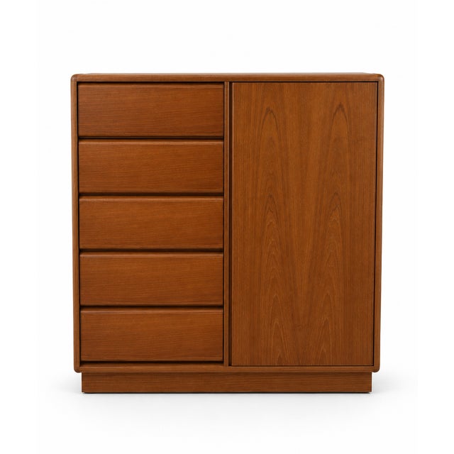 Vinde Mobelfabrik Modern Teak Gentleman's Chest by Sannemanns Møbelfabrik For Sale - Image 4 of 6