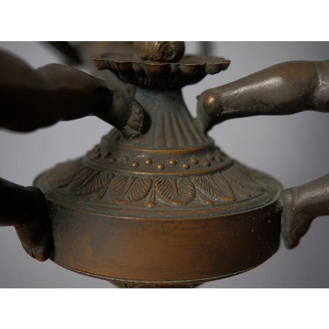 Brown Baroque Chandelier with Putia For Sale - Image 8 of 10
