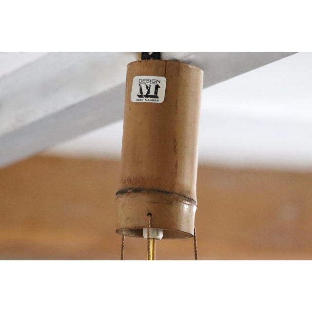 Uchiwa Series Ju-Yon Chandelier by Ingo Maurer for Design M, Germany, 1973 For Sale - Image 13 of 14