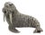 Large Vintage Italian Handmade Silver Walrus Figurine by Mario Cerreti, Tuscany, 1950s For Sale