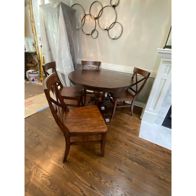 Traditional Pottery Barn Dining Set 5 Pieces Chairish