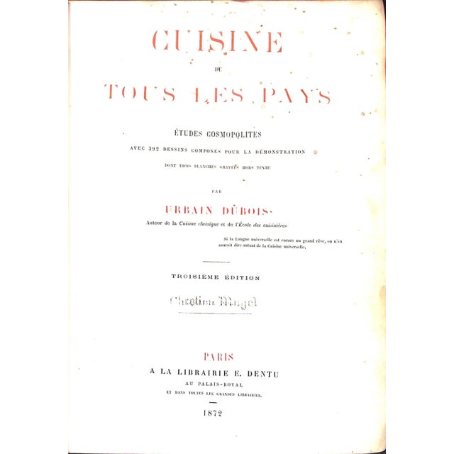 DUBOIS, Urbain Urbain François Dubois (26 May 1818 – 14 March 1901) was a French chef who is best known as the author of a...