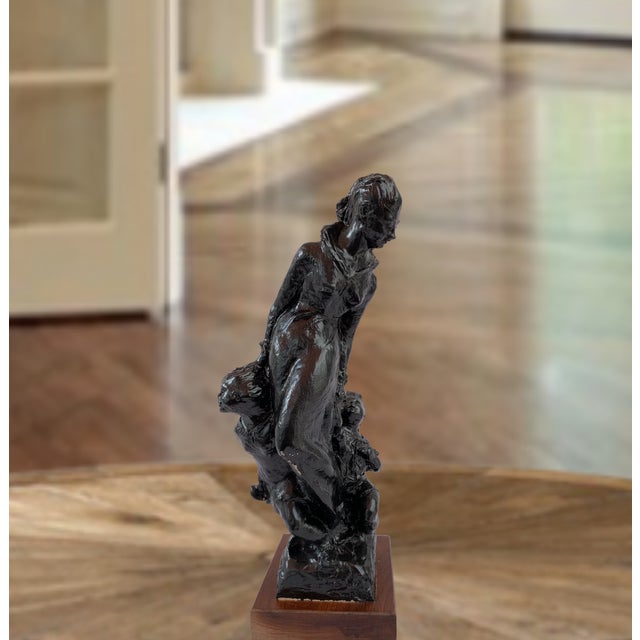 Domenico Mazzone Sculpture of a Mother and Two Children For Sale - Image 10 of 18