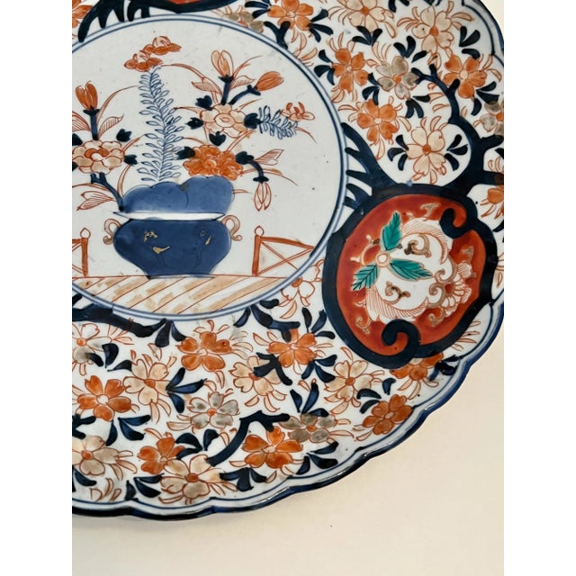 Mid 19th Century Large Imari Prunus Charger, Meiji Period For Sale - Image 5 of 6