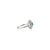 Metal Art Deco Emerald & Baguette Diamonds Target Halo Ring in 14k White Gold Size 5 For Sale - Image 7 of 16