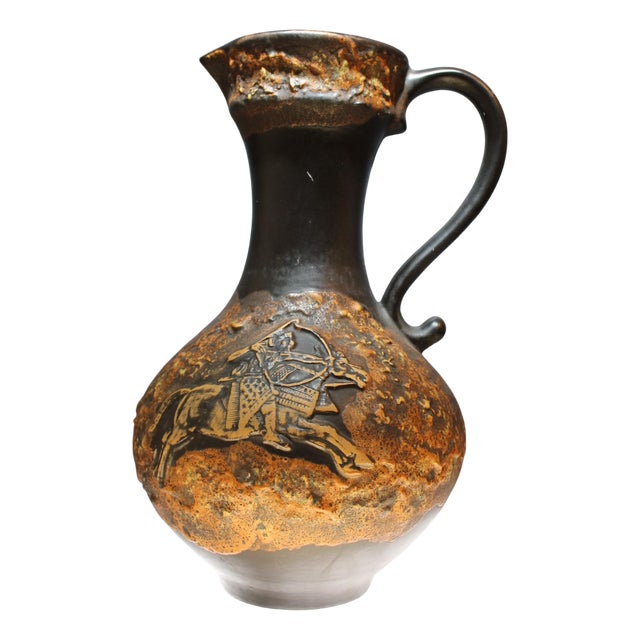 West German Ceramic Ewer by Walter Gerhards, 1970s For Sale