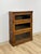 Traditional Vintage Bookcase Three Stack Oak Barrister Glass Door Traditional Shelf For Sale - Image 3 of 15