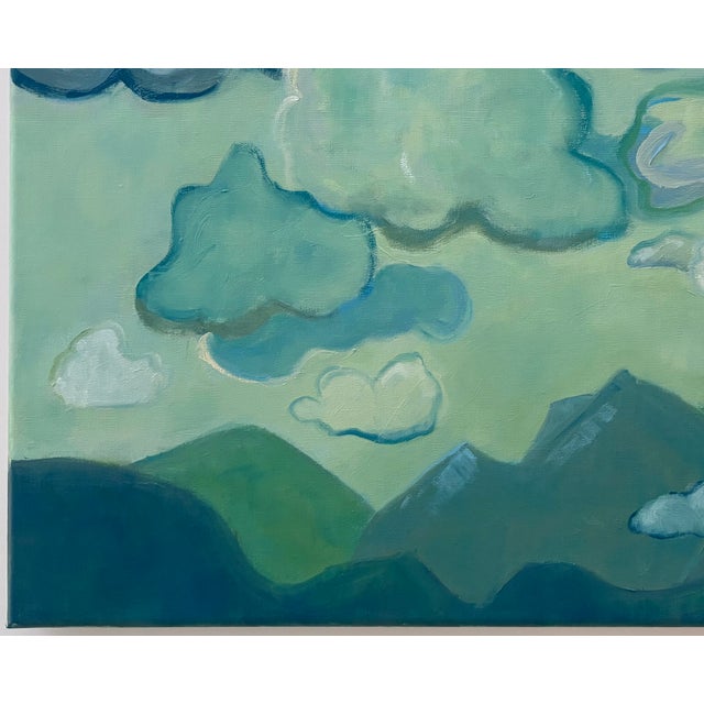 2020s “Roiling Sky” Oil on Linen by Nancy M. Vignola For Sale - Image 5 of 8