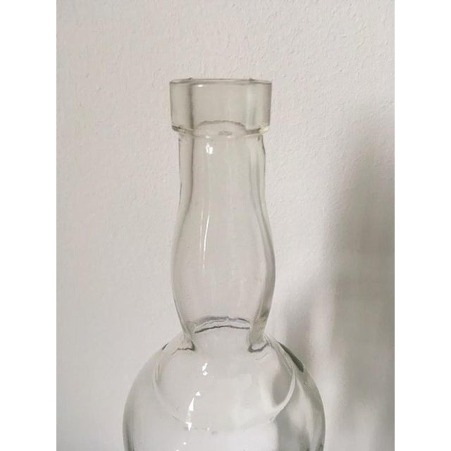 Clear Glass Bottle attributed to Siva Tuscany for Poggi, Italy, 1930s For Sale - Image 17 of 18