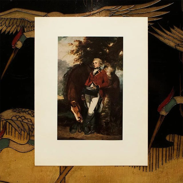 American 1956 After Joshua Reynolds "Colonel George K. H. Coussmaker", Vintage Full-Color Print For Sale - Image 3 of 8