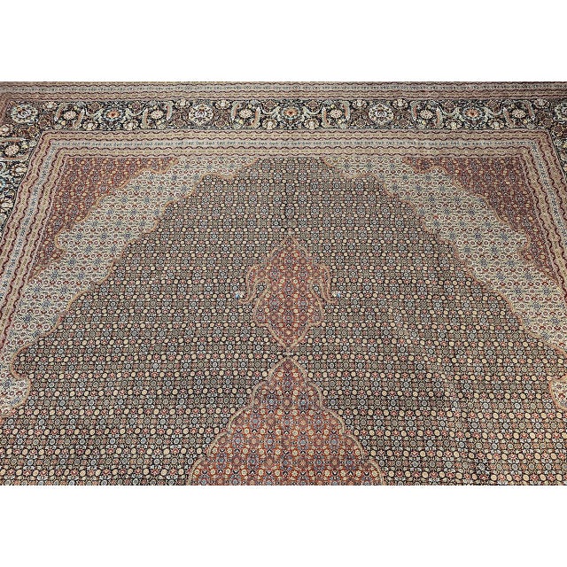 Early 20th Century Tabriz Mahi Rug For Sale - Image 12 of 18