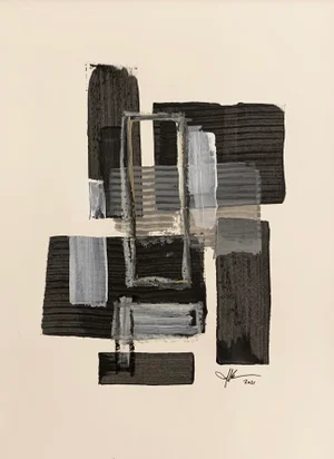 "Untitled 93" Contemporary Abstract Acrylic Painting by J. Kent Martin