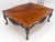 Henredon Henredon Fine Large 44x54" Square Carved Flame Mahogany Coffee Table MINT For Sale - Image 4 of 15