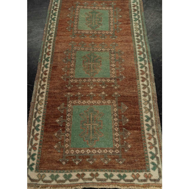 Turkish Mini Rug Oriental Hand Knotted Vintage Rug 1'7" x 3'1" #21296 Explore a curated collection of hallway runners,...