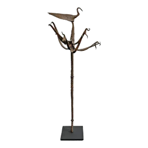 Early 20th Century Wrought Iron Yoruba Ọ̀sanyìn Staff