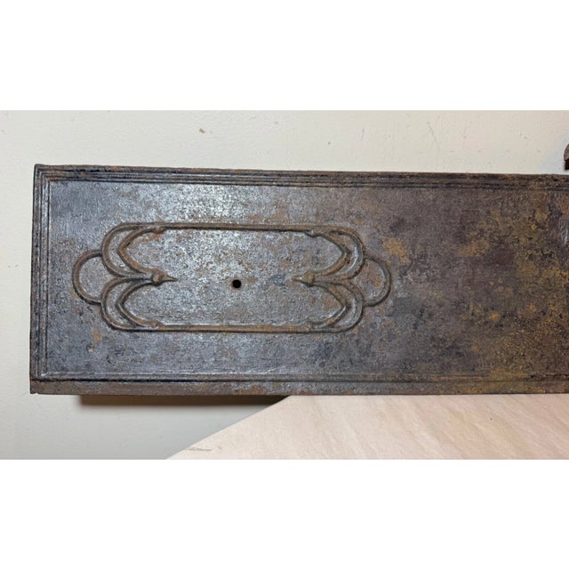 Large Antique the Union Factory Architectural Salvage Door Eagle Pediment Gothic For Sale - Image 13 of 15