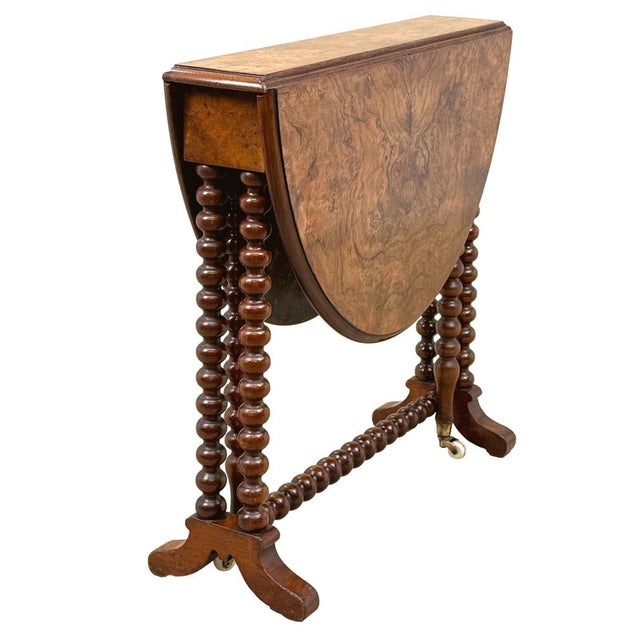 Victorian Sutherland Coffee Table in Burr Walnut, 1870 For Sale - Image 12 of 13