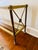 Mid-Century Modern Vintage Neo-Classical Aged Brass Two Tier Console Table For Sale - Image 3 of 12