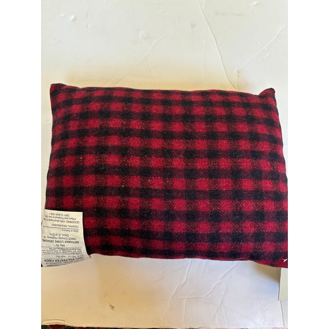 1990s Small Decorative Pillow with White Polar Bear For Sale - Image 4 of 6